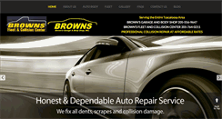 Desktop Screenshot of brownsgaragebodyshop.com