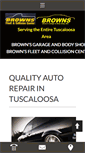 Mobile Screenshot of brownsgaragebodyshop.com